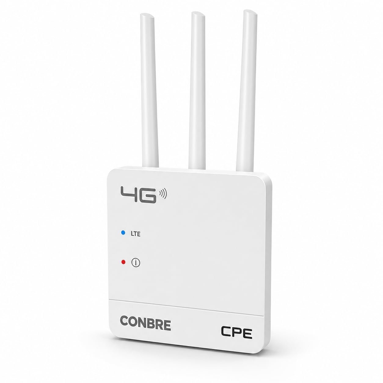 Conbre CPE MT-300H 4G SIM WiFi Router, WiFi 6, Supports All 4G & 5G SIM Cards, Plug & Play, Single LAN Port, Compatible with CCTV Camera, NVR, DVR, Home & Office