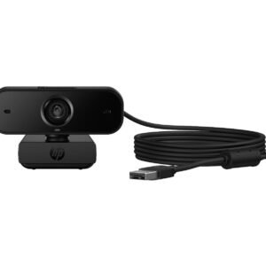 HP 435 FHD Webcam | Full HD 1080p | 85° Wide Angle | Auto Focus & Light Correction | Dual Mic Noise Reduction | Privacy Cover | Plug & Play USB-A | Zoom & Teams Compatible