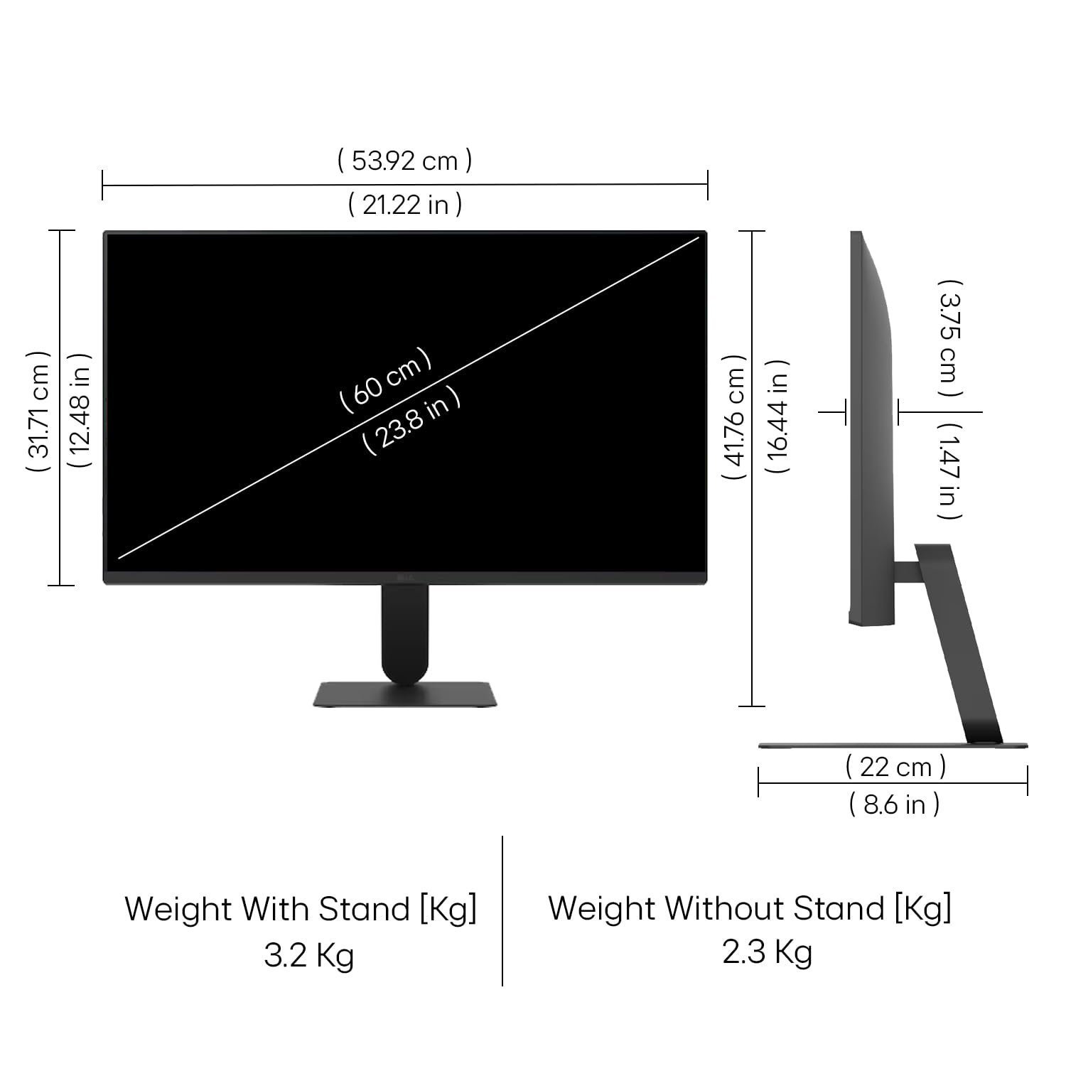 LG24U411A-BN Smartchoice 60 cm (24-inch) Full HD (1920 x 1080) IPS Monitor, 3-Side Virtually Borderless, 1ms MBR, 120Hz, sRGB 99%(Typ.), HDR10, Reader Mode, Flicker Safe, VGA, HDMI, Slim Stand, Black - Image 4