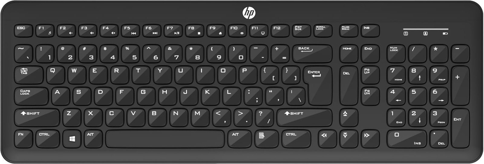 HP K260 Wireless Keyboard/Quick/Comfy/Accurate/Plug and Play/LED Indicators