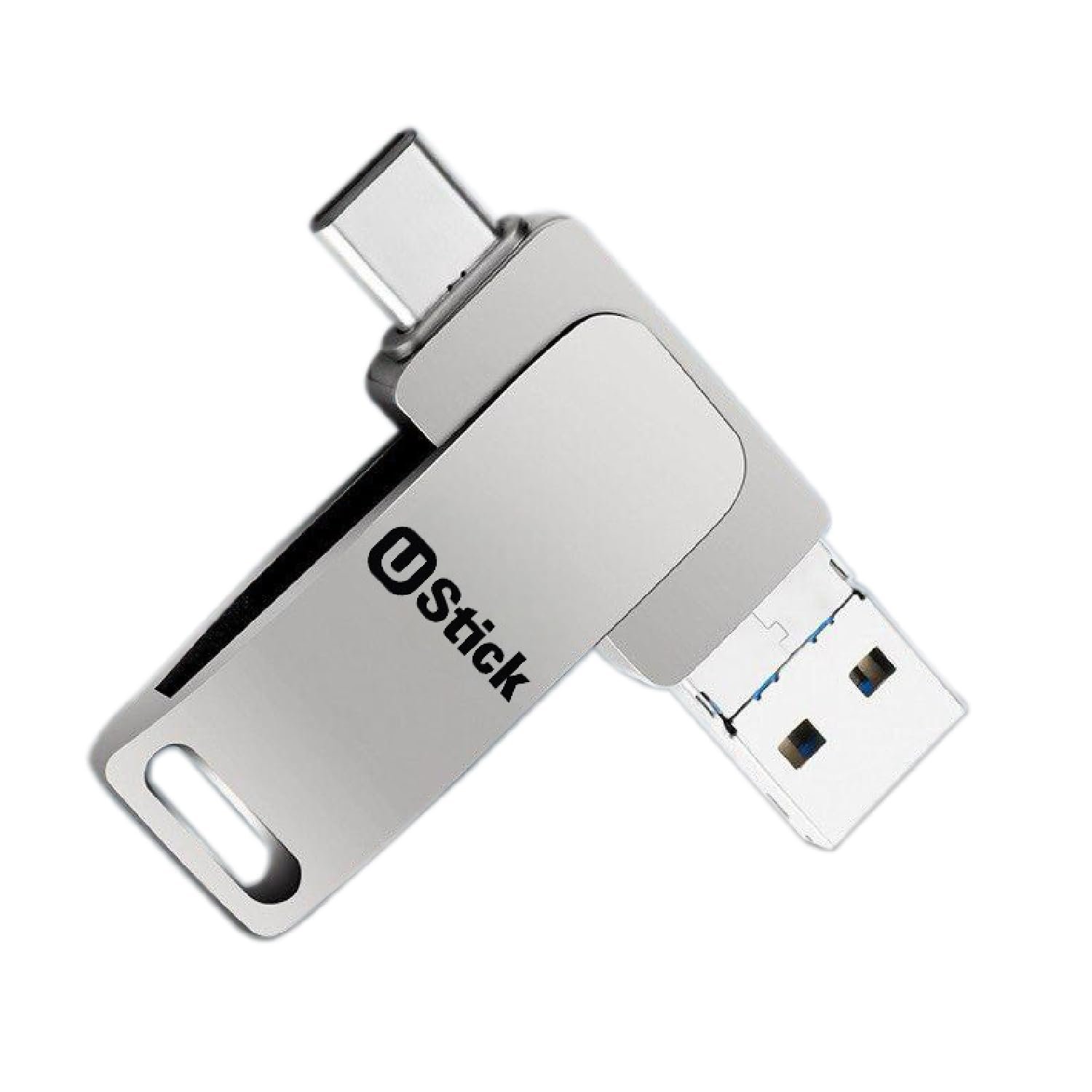 Ustick 128 GB 3 in 1 Pen Drive with Micro USB, USB A, Type-C for iOS & Android Compatible with iPhone, iPad, Android, PC and More Devices - Image 2