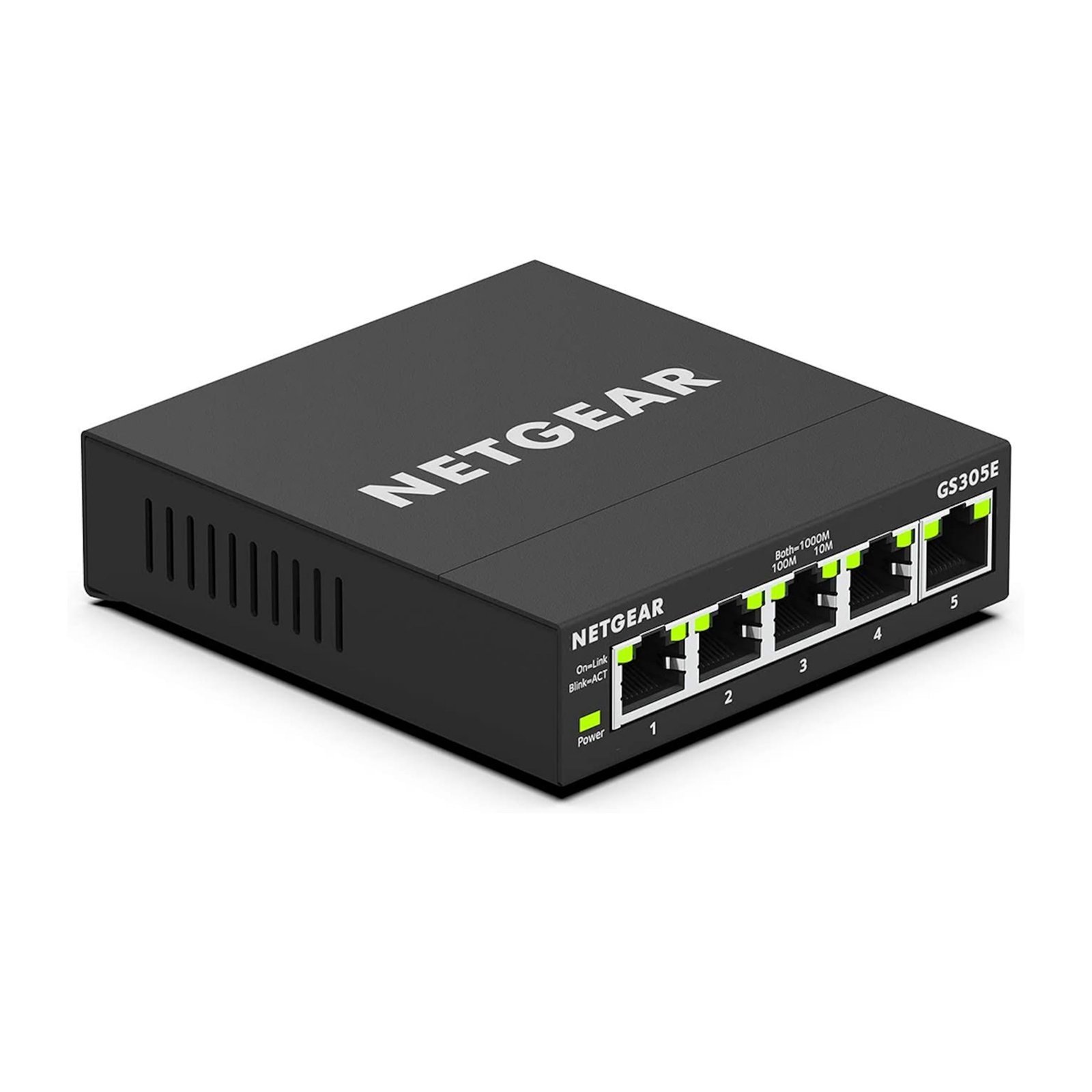 NETGEAR 5-Port Gigabit Ethernet Plus Switch (GS305E) - Desktop or Wall Mount, Home Network Hub, Office Ethernet Splitter, Silent Operation