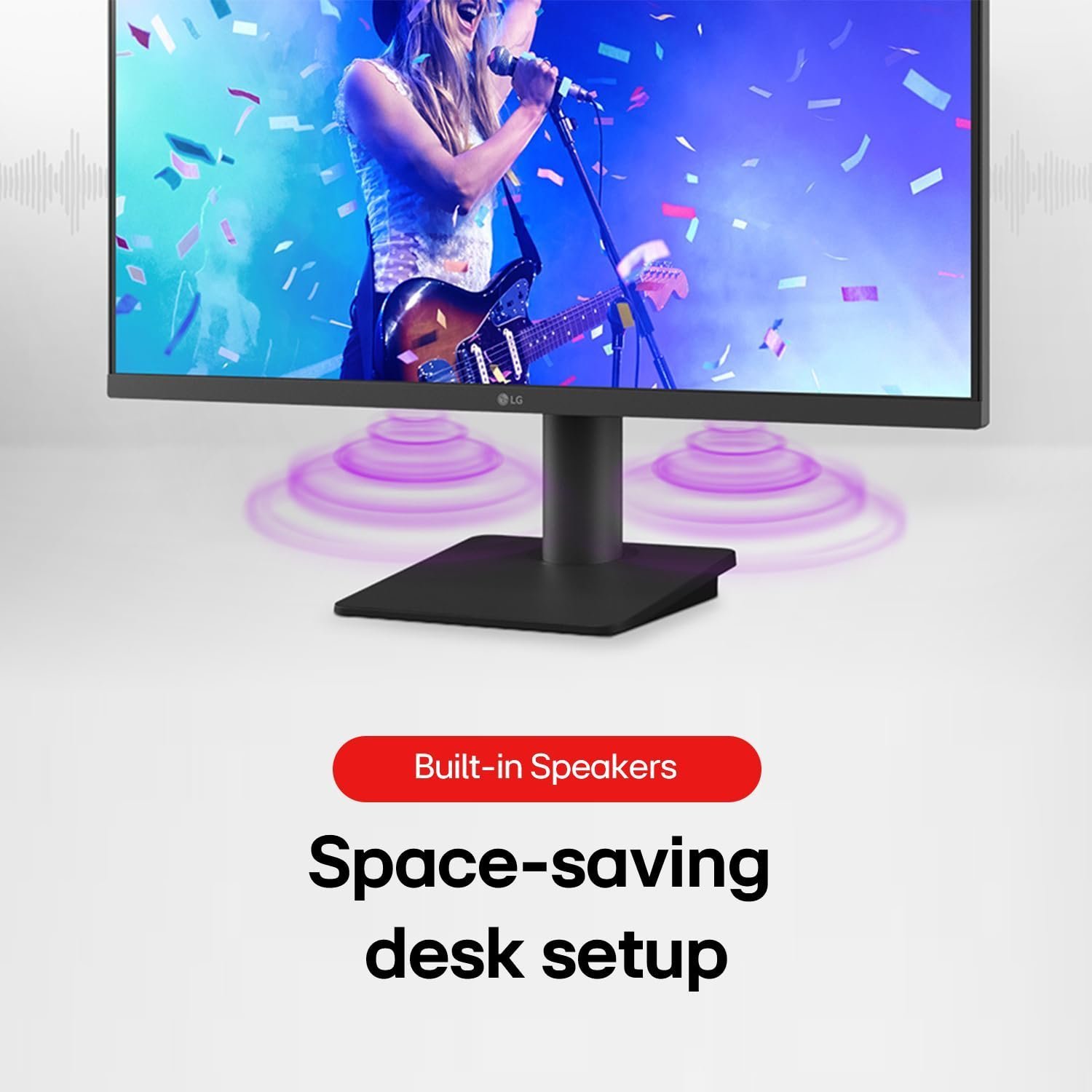 LG 27MS550-B 68.6 cm (27 Inch) FHD (1920x1080) IPS PC Monitor with 100Hz, 5ms (GtG), Flicker Safe & Reader Mode, 2xSpeakers, 2xHDMI, Tilt/Height Adjustable, 3-Side Virtually Borderless Design (Black) - Image 9