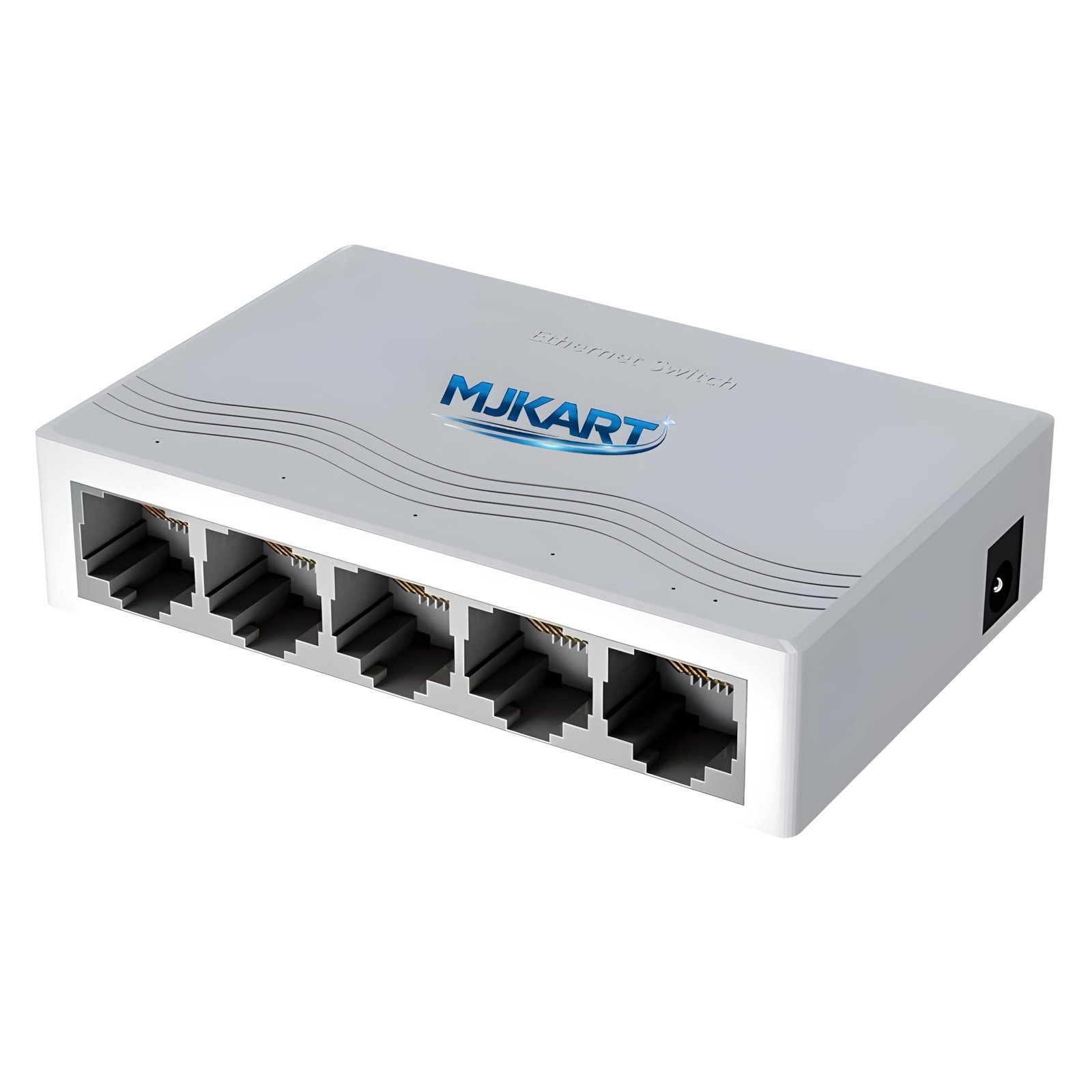 Mjkart 5 Port Fast Ethernet Switch 10/100 Mbps LAN Network Hub | Plug & Play Unmanaged, Fanless Silent Design | RJ45 LAN Expander for PC, Laptop, Smart TV, CCTV, Router & Gaming