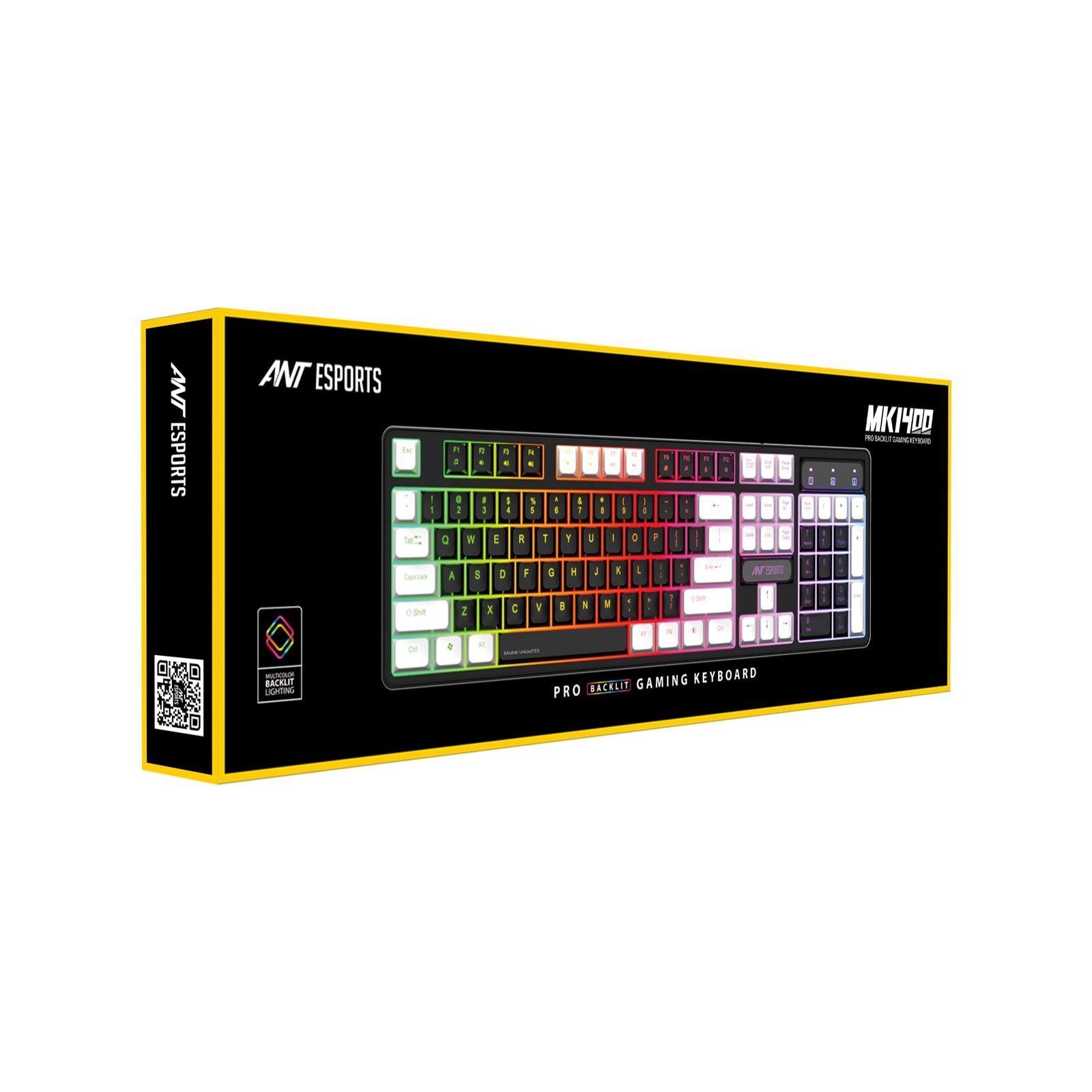 Ant Esports KM1400 Pro Backlit Membrane Gaming Keyboard - Image 3