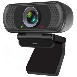 ToyNeX Full HD 1080P Webcam with Microphone, Pro Streaming Computer Camera, Widescreen USB Web Camera for Desktop PC Laptop.(Black)
