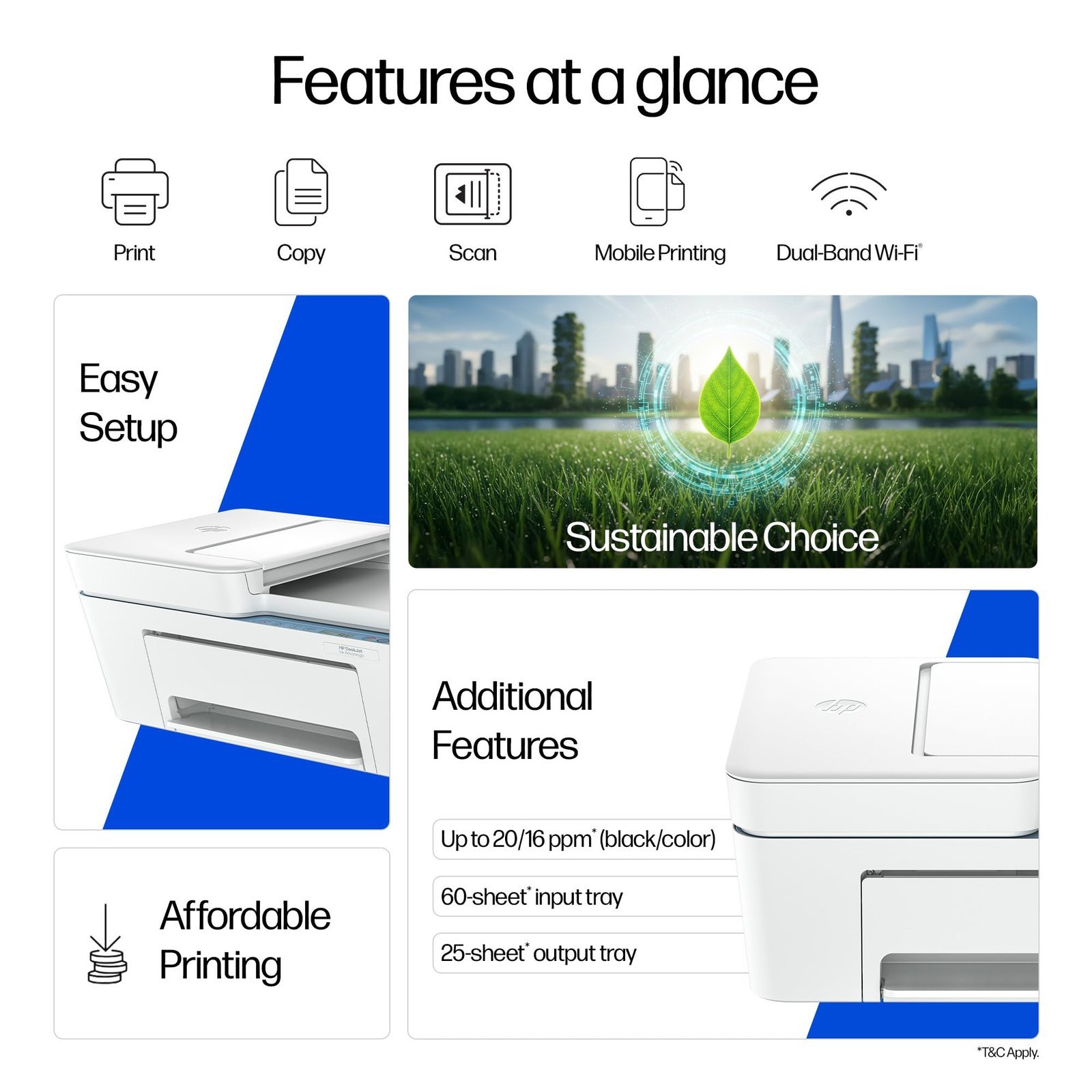 HP AI Capable Ink Advantage 4388 Dual Band WiFi (up to 10X Faster) Colour Printer Print/Scan/Copy with ADF Ideal for Home/Small Office - Image 4