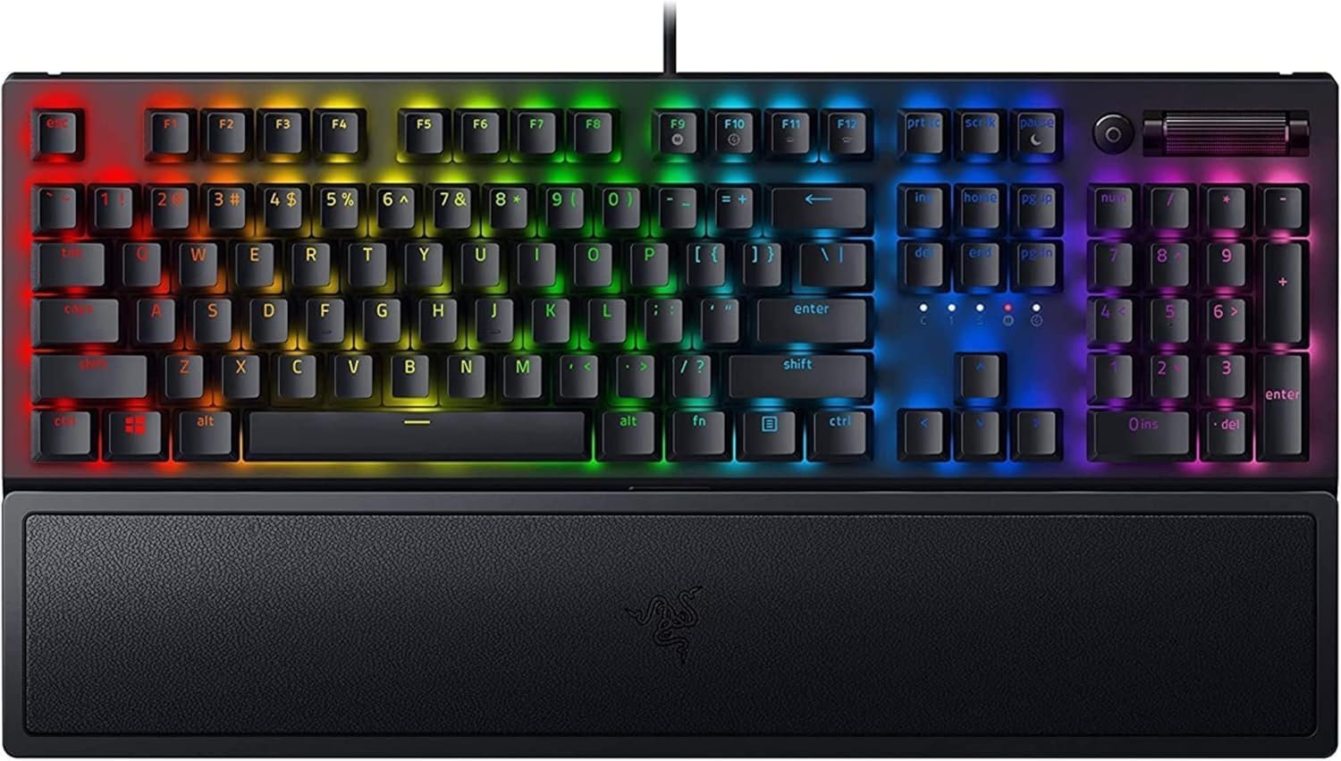Razer BlackWidow V3 - Black - Mechanical Gaming Keyboard with Razer Chroma RGB - Green Switch - RZ03-03540100-R3M1