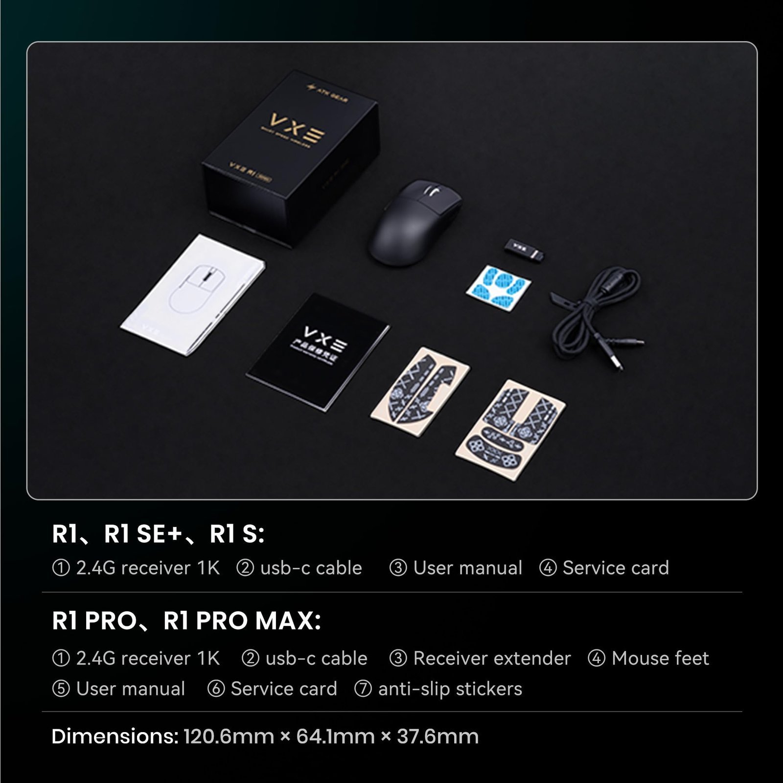 ATK VXE Dragonfly R1 Series Wireless Gaming Mouse – Ultra-Lightweight (48–55 g), PixArt PAW3395/3395 SE Sensor, Adjustable DPI up to 26,000 (R1, White) - Image 2