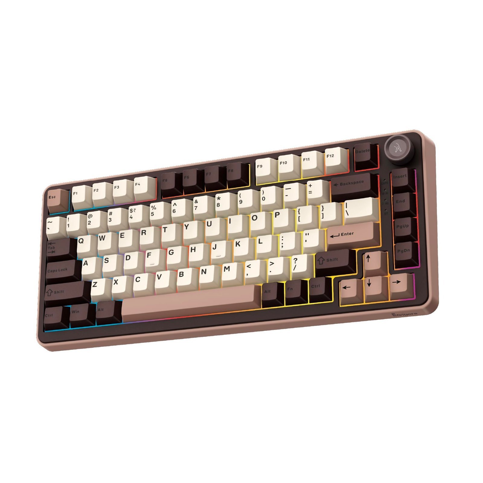 FINGERS Lethal-GK1 Mechanical RGB Gaming Keyboard with Multi-Function Knob