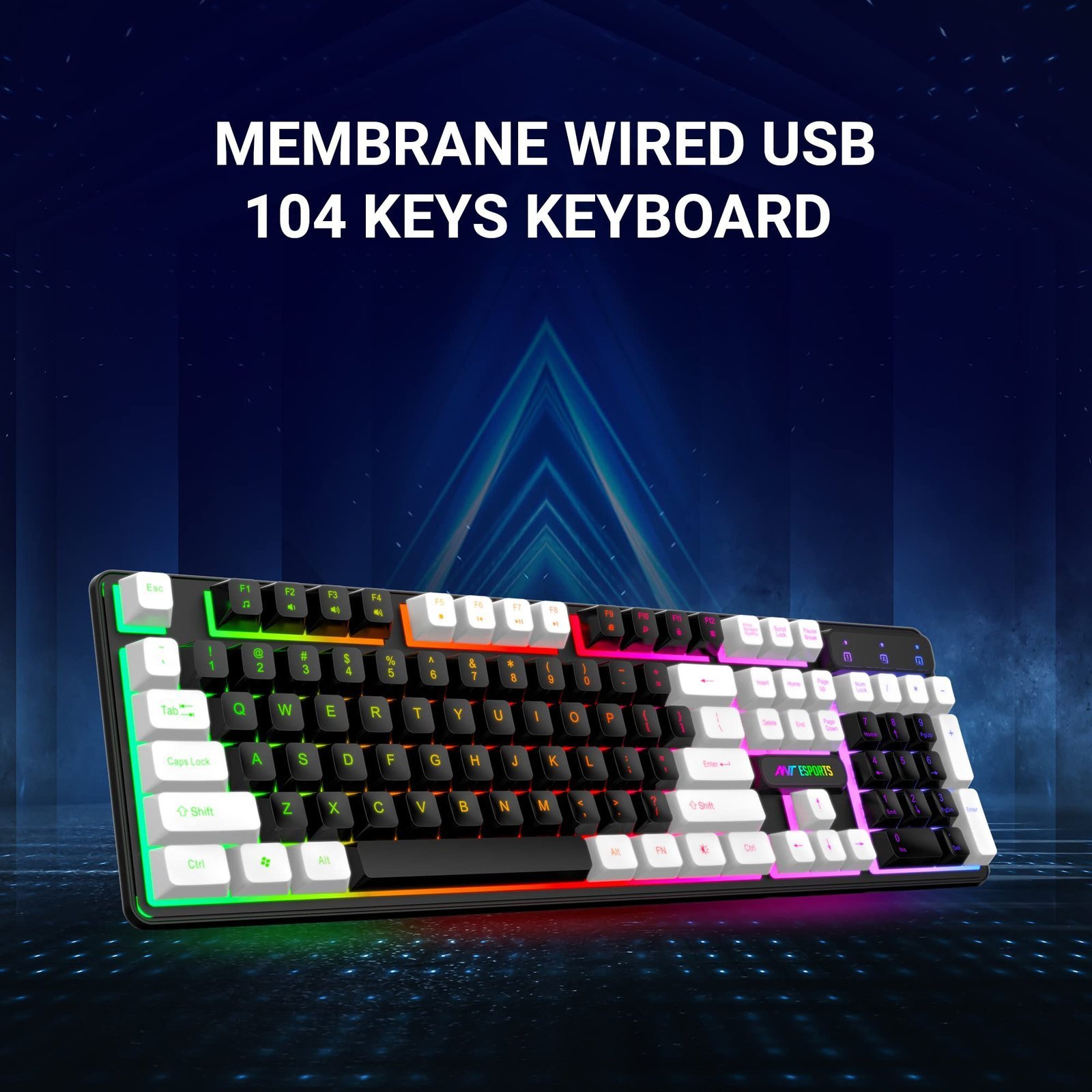 Ant Esports KM1400 Pro Backlit Membrane Gaming Keyboard - Image 5