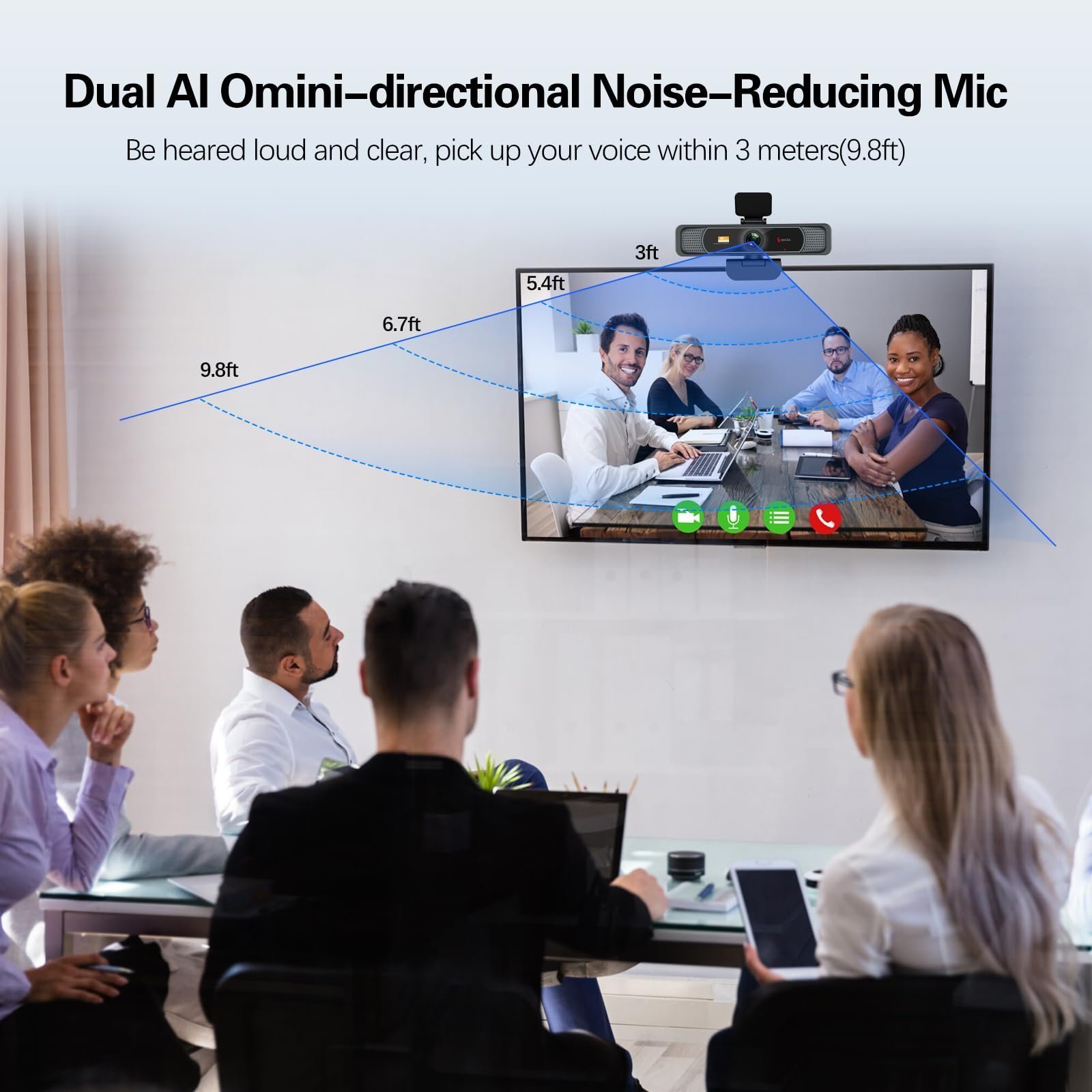 Angetube Wide Angle 4K Webcam for PC - 120° FOV, PDAF Autofocus, 2 Noise-Cancelling Mics, 1080P@60FPS, Auto Light Correction, USB-A/C, Privacy Cover, Video Conference Camera for Mac Laptop and Desktop - Image 5