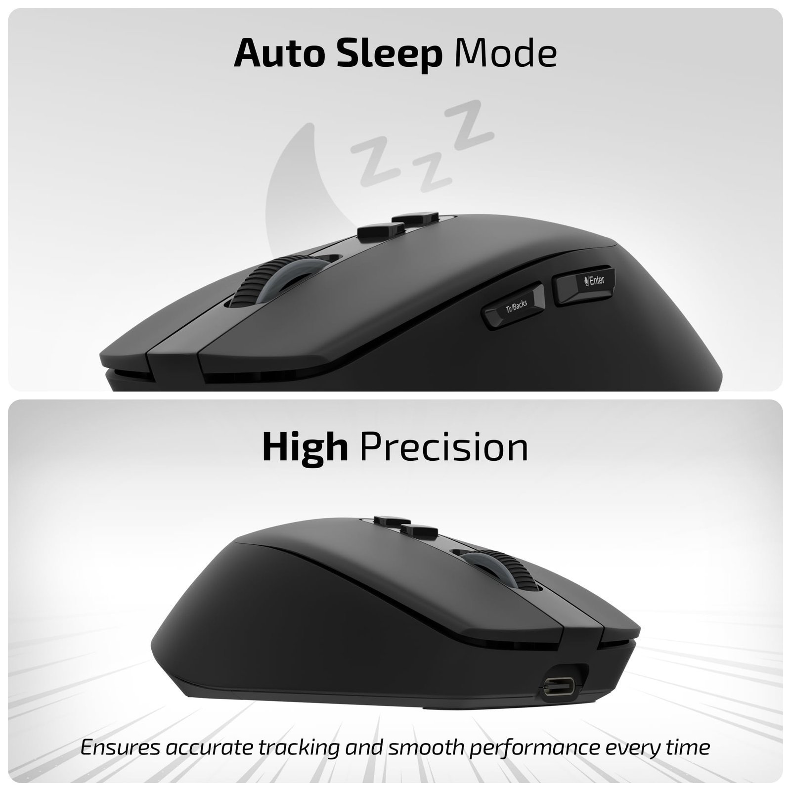 iBall GLIDR Ai1 Smart AI Wireless Mouse, Powered by ChatGPT AI Voice & Text Translation, Voice Typing, Centralized AI Software, 100+ Languages, Dual Mode (BT + 2.4GHz), Rechargeable Battery (Black) - Image 8
