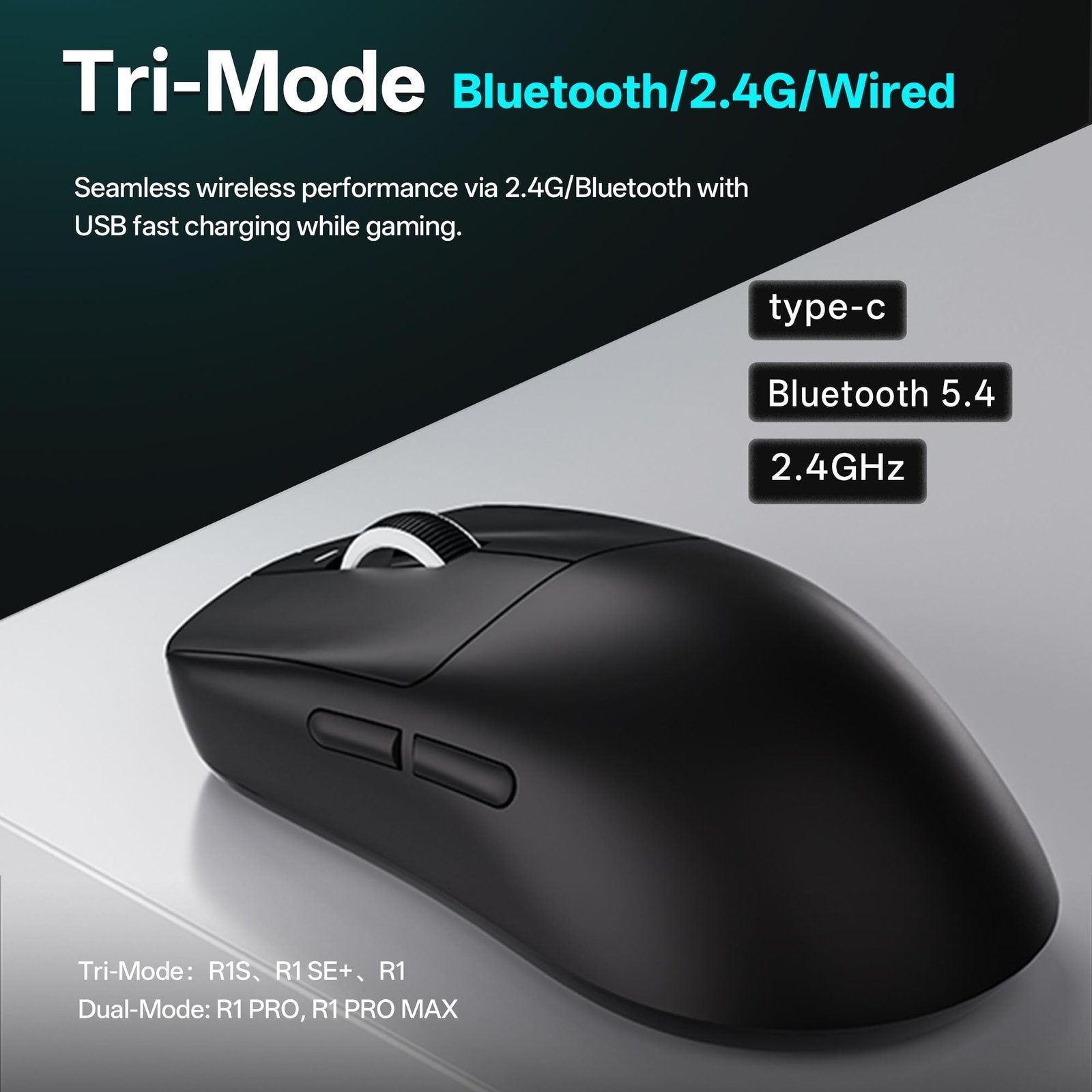 ATK VXE Dragonfly R1 Series Wireless Gaming Mouse – Ultra-Lightweight (48–55 g), PixArt PAW3395/3395 SE Sensor, Adjustable DPI up to 26,000 (R1, White) - Image 6