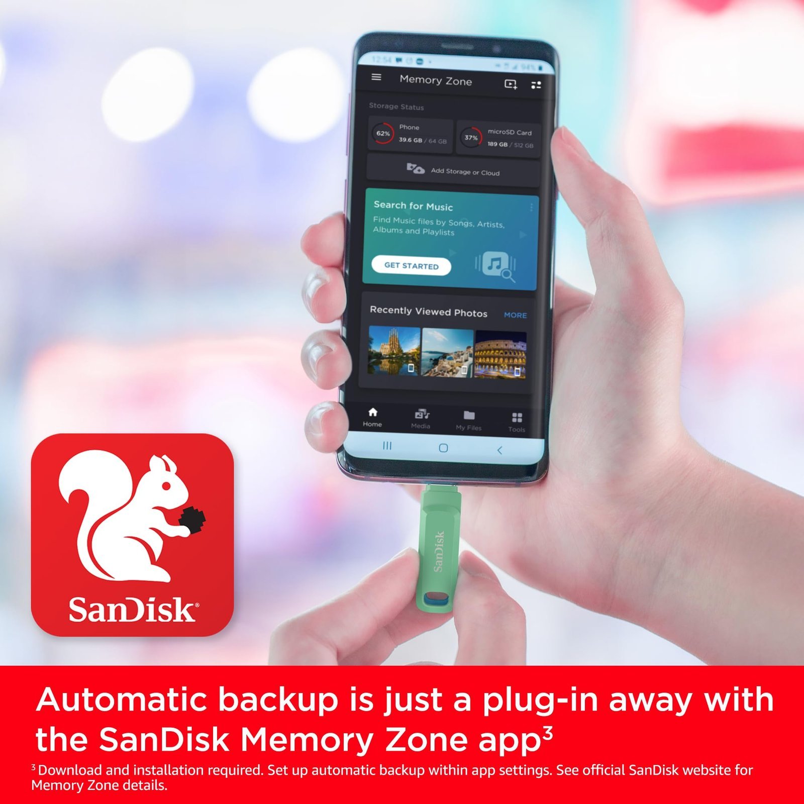 SANDISK Ultra Dual Drive Go Type-C 128GB, OTG, Upto 400MB/s, Pendrive, Absinthe Green, 5Y Warranty (SDDDC3-128G-I46GPD) - Image 3