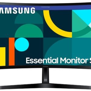 Samsung 24" Curved Monitor|1800R Curved Screen|100Hz|4ms|SRGB 95%|Ports-HDMI,D-Sub,Headphone|Game Mode|EyeSaver Mode|16.7M Color Support|Flicker Free|Off Timer Plus|LS24D368GAWXXL|Black