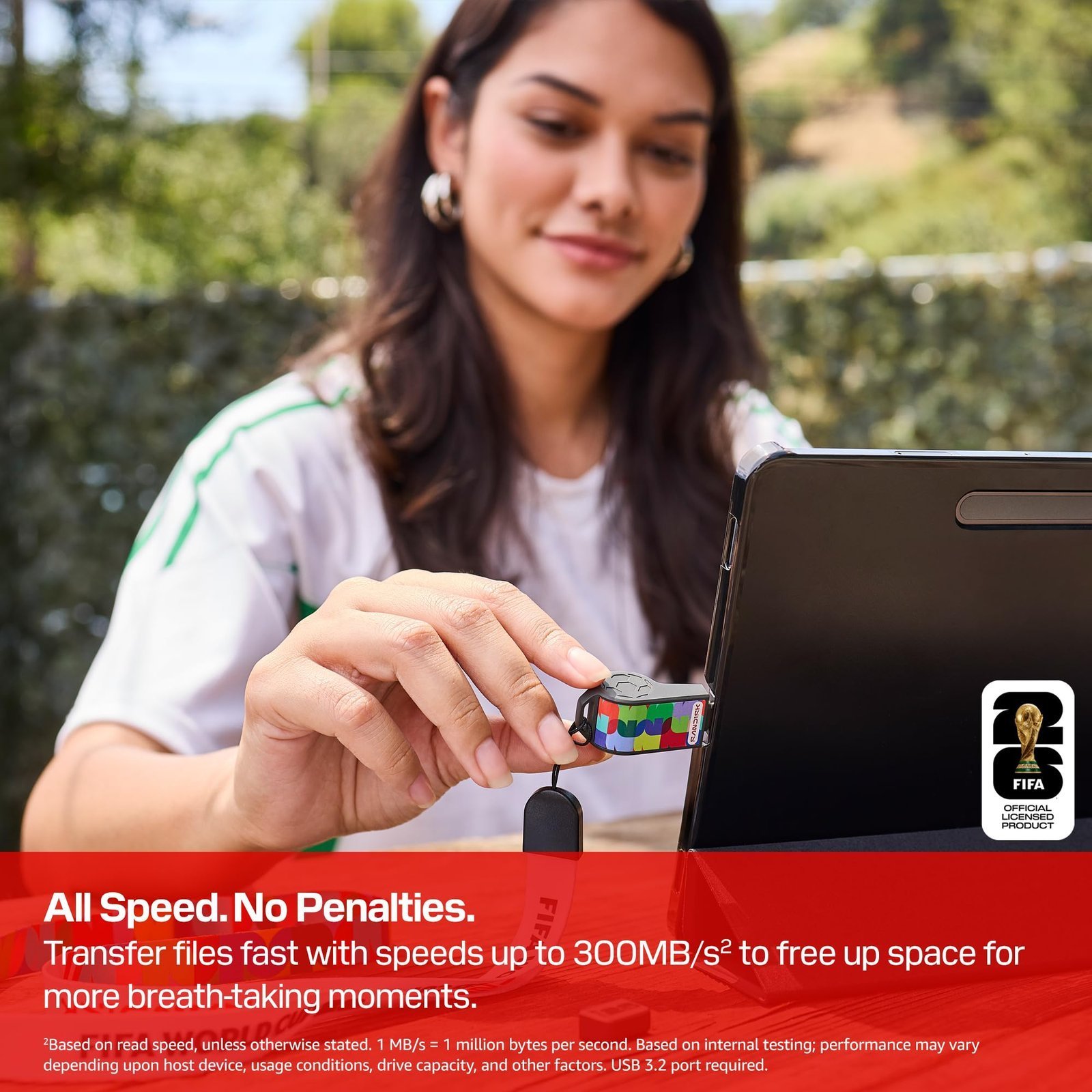 SANDISK USB Type-C Flash Drive 128GB, FIFA World Cup 2026 Edition, Up to 300MB/s, Collectible Whistle Design Pendrive for Smartphone & Laptop - Image 5