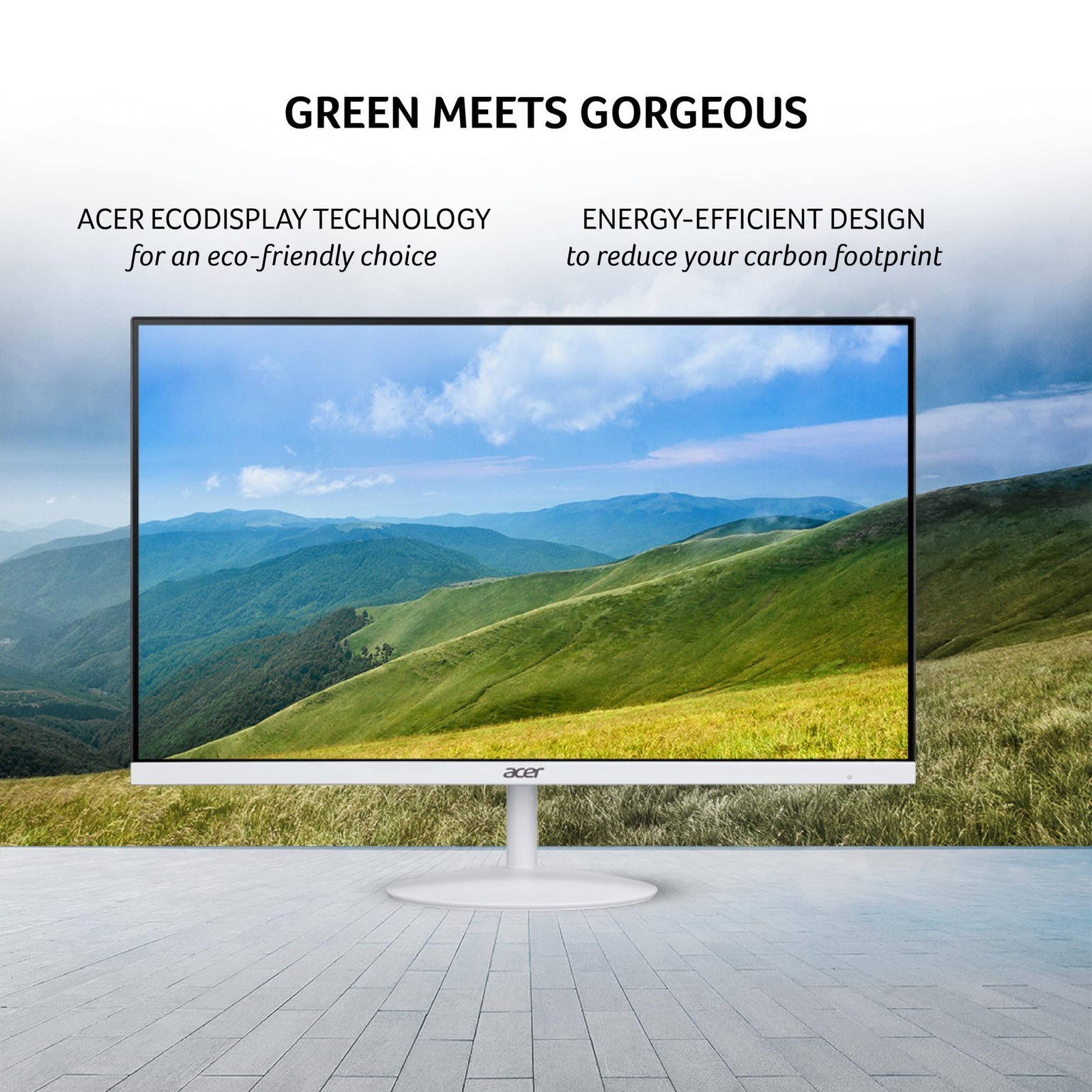 acer SA242Y P1 23.8 Inch Full HD IPS Ultra Slim (7.2mm Thick) Monitor | 144Hz Refresh Rate | 1ms VRB | ZeroFrame Design | AMD FreeSync VisionCare Eye Protection | HDMI + VGA | Built-in Speakers - Image 6