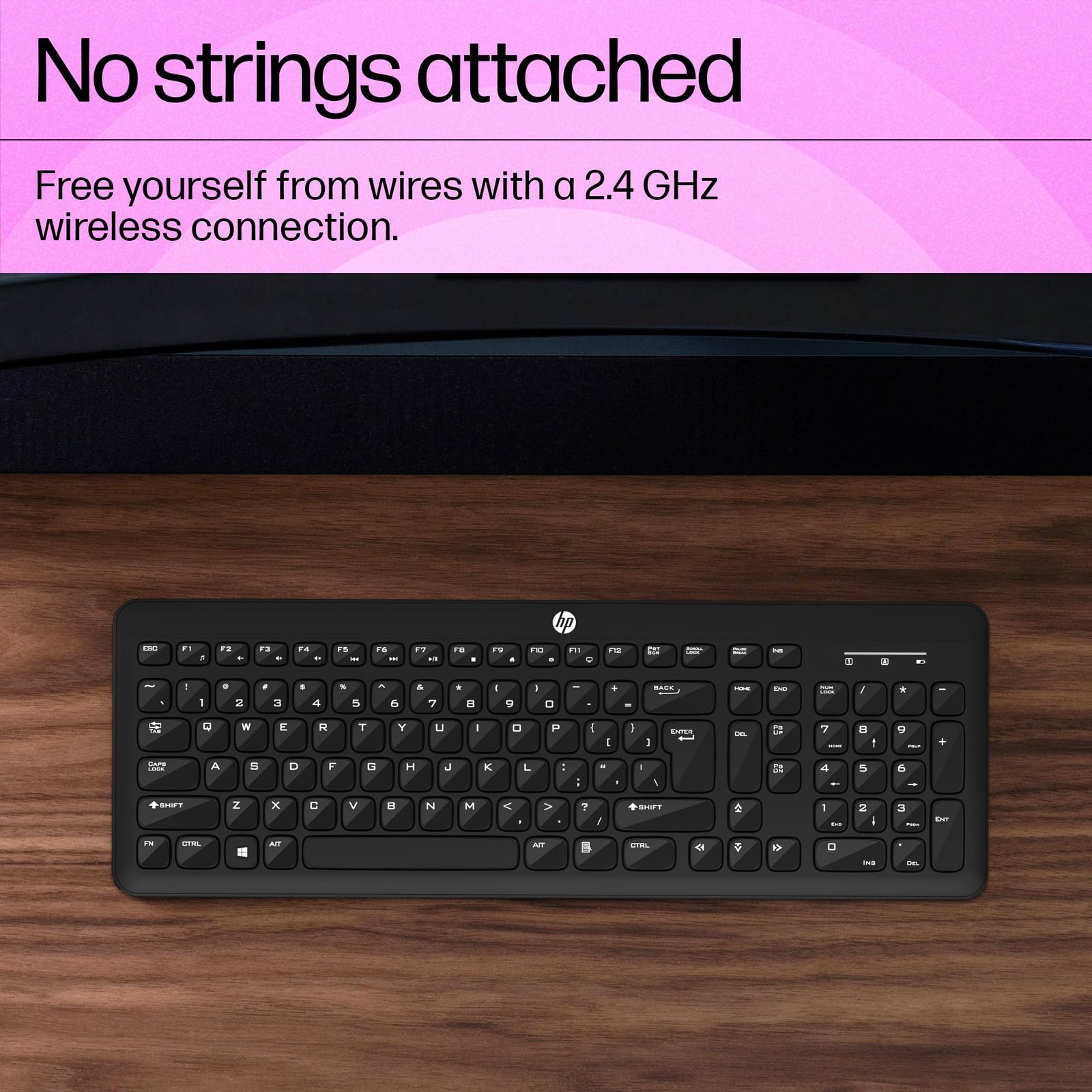 HP K260 Wireless Keyboard/Quick/Comfy/Accurate/Plug and Play/LED Indicators - Image 5