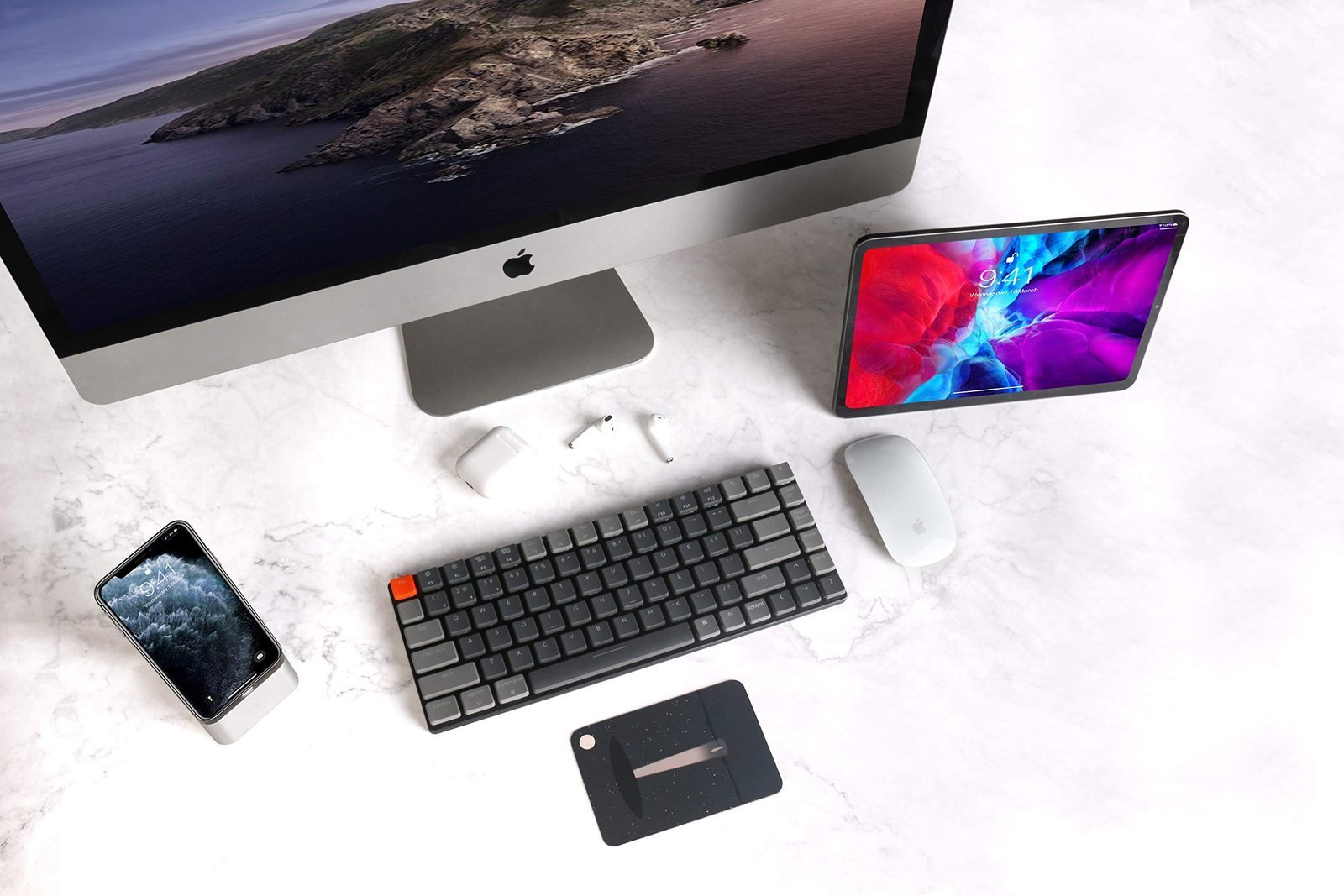 Keychron K3 Version 2, 84 Keys Ultra-Slim Wireless Bluetooth/USB Wired Mechanical Keyboard with White LED Backlit, Low-Profile Gateron Mechanical Red Switch Compatible with Mac Windows - Image 2
