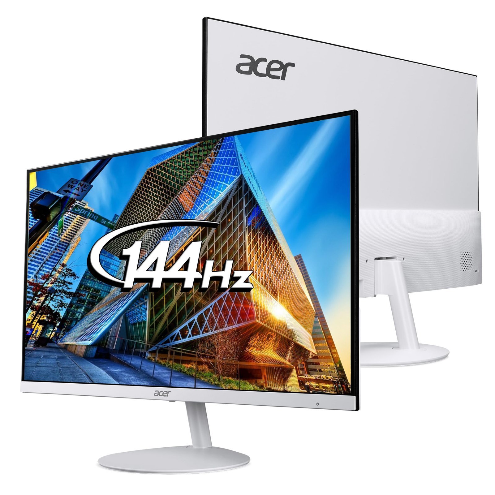 acer SA242Y P1 23.8 Inch Full HD IPS Ultra Slim (7.2mm Thick) Monitor | 144Hz Refresh Rate | 1ms VRB | ZeroFrame Design | AMD FreeSync VisionCare Eye Protection | HDMI + VGA | Built-in Speakers