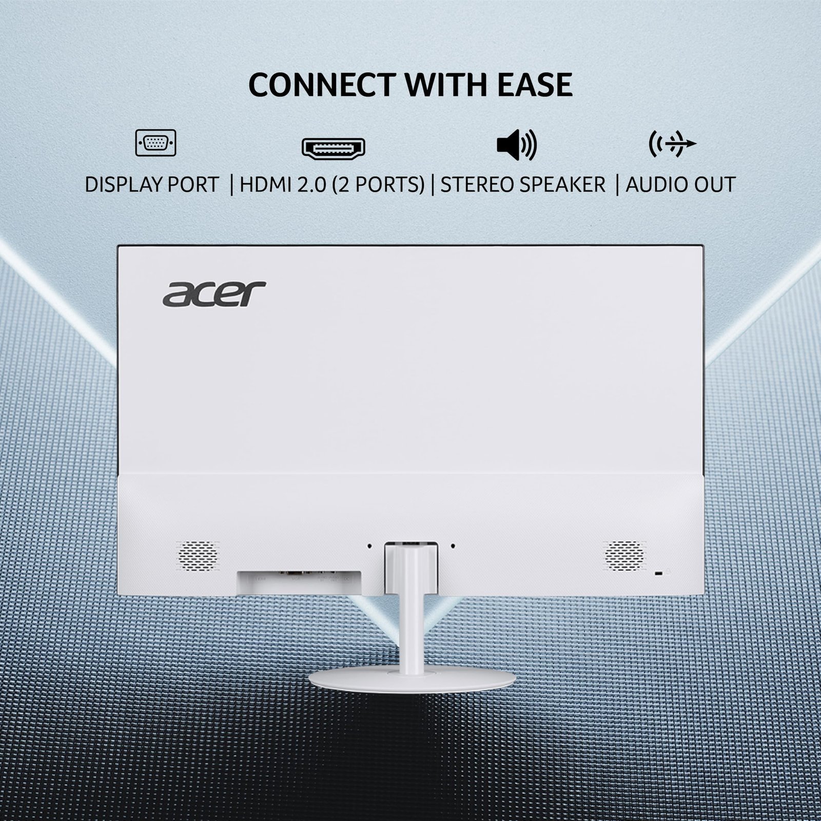 acer SA242Y P1 23.8 Inch Full HD IPS Ultra Slim (7.2mm Thick) Monitor | 144Hz Refresh Rate | 1ms VRB | ZeroFrame Design | AMD FreeSync VisionCare Eye Protection | HDMI + VGA | Built-in Speakers - Image 5